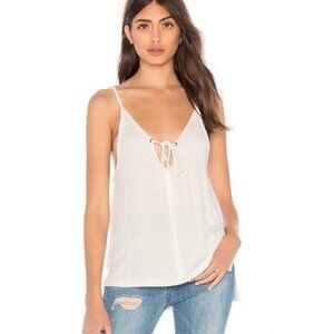 EUC We The Free White Camisole with Tie Detail sz L